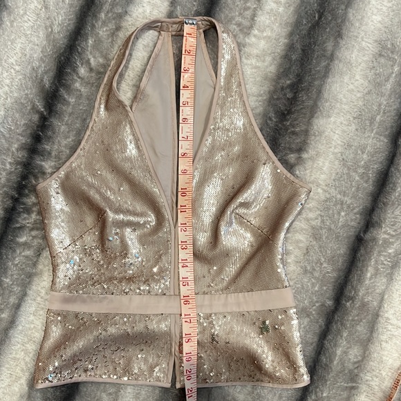 Halter top with sequins size 2. - Picture 2 of 6